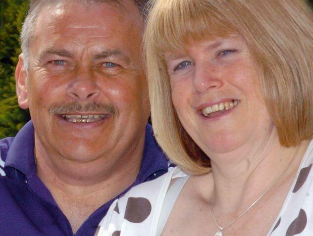 Debbie Bale with her husband, Frank.